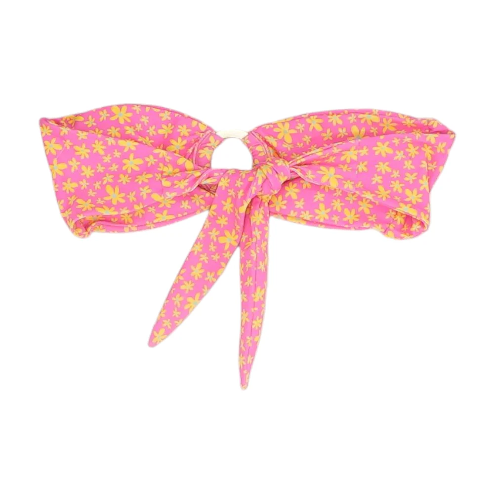 Pink Floral Swim Top - Image 2