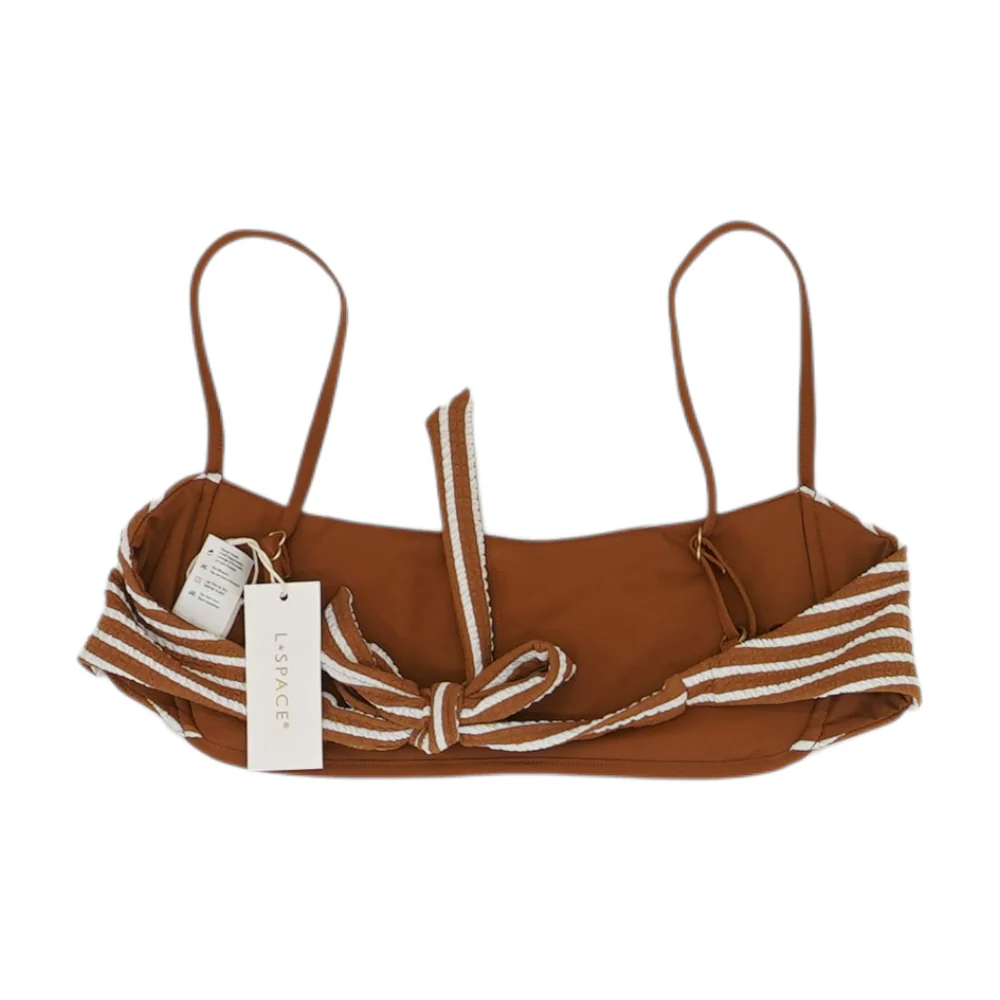 Brown Striped Swim Top - Image 2