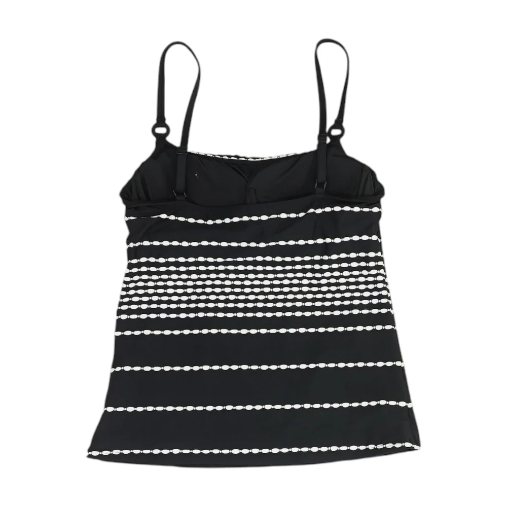 Black Striped Swim Top - Image 2