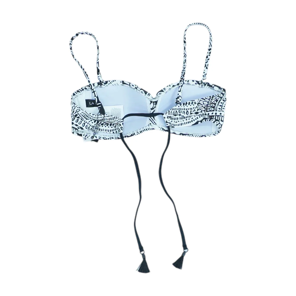 White Graphic Swim Top - Image 2