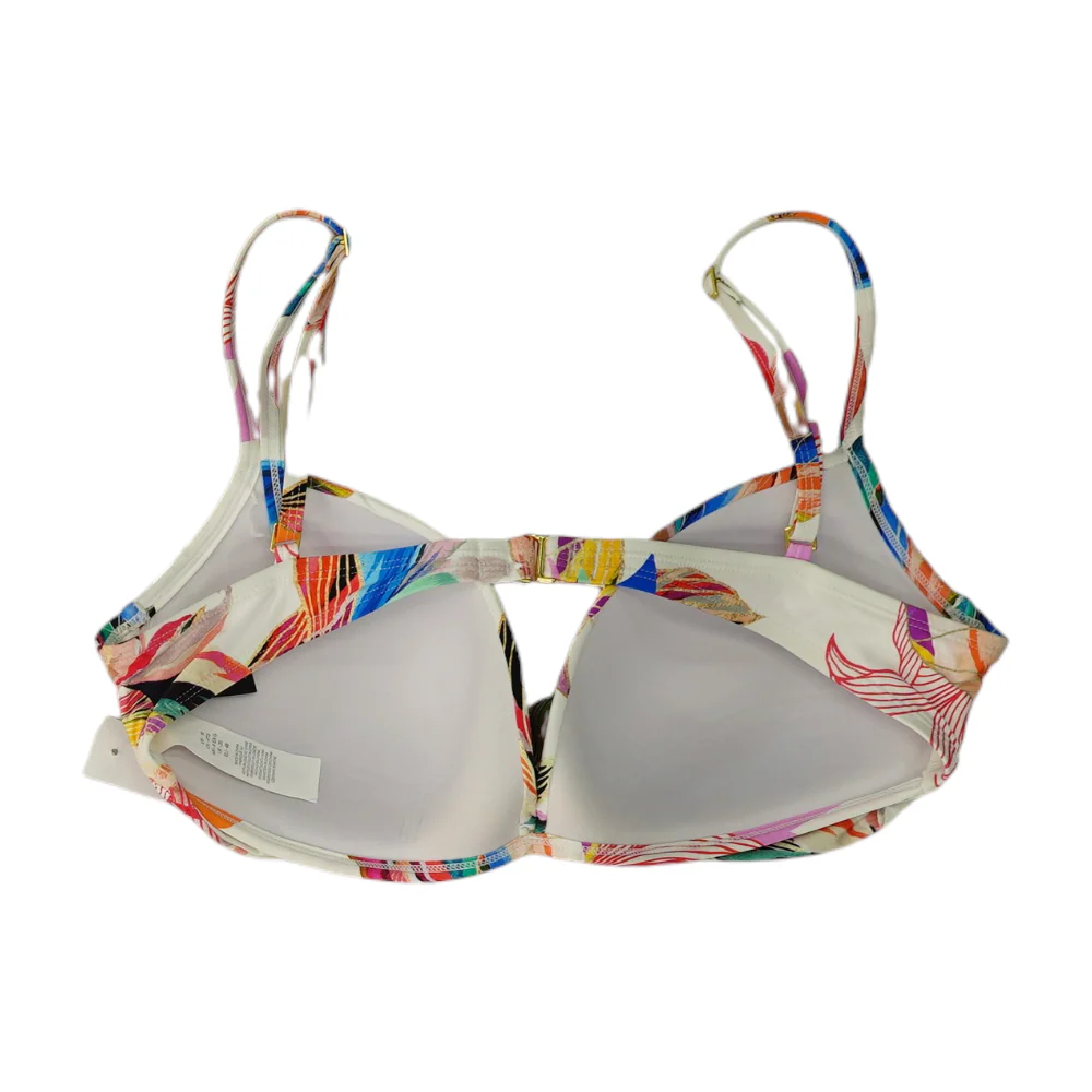 White Floral Swim Top - Image 2