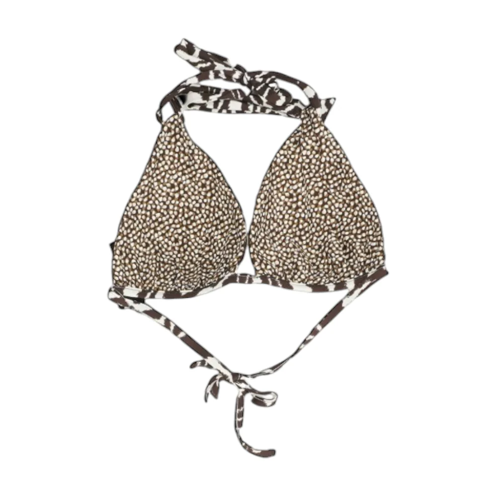 Brown Abstract Swim Top - Image 2
