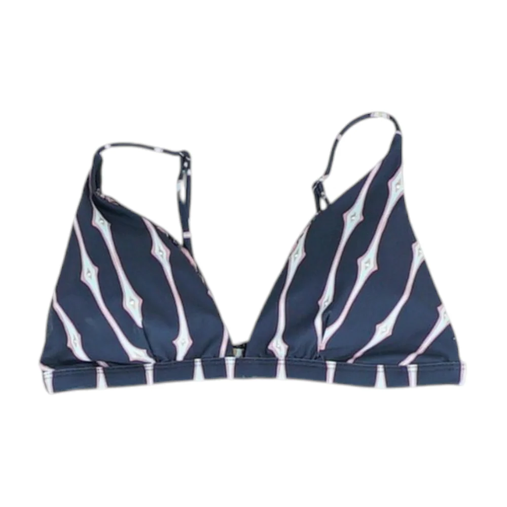 Navy Print Swim Top
