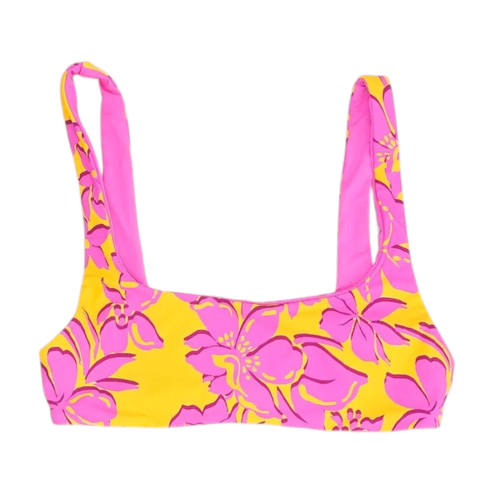 Magenta Floral Swim Top