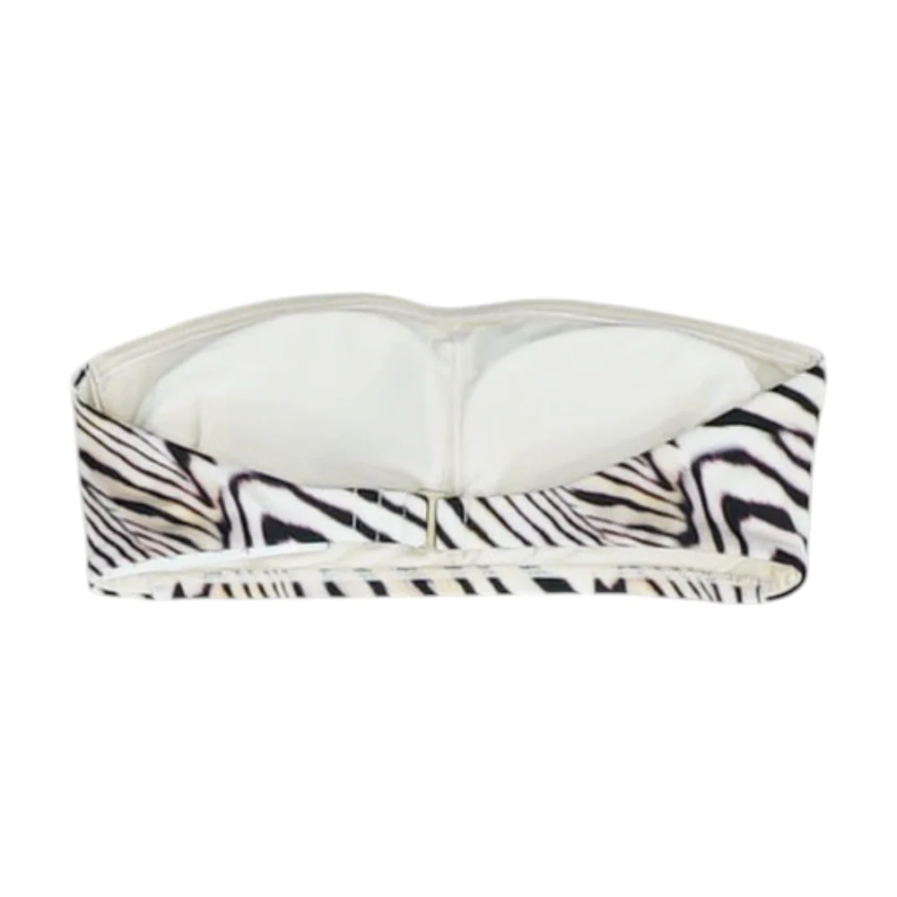 Beige Animal Print Swim Top - Image 2