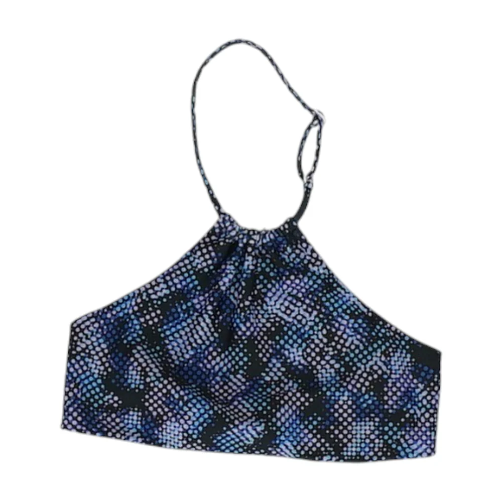 Black Polka Dot Swim Top