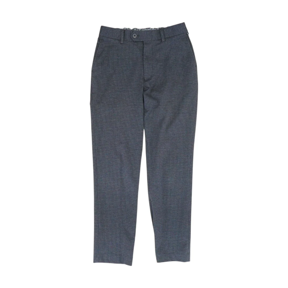 Navy Check Dress Pants