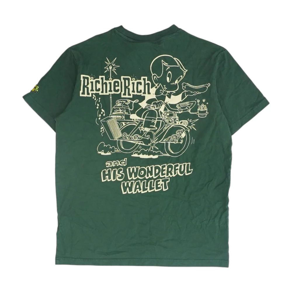 Green Solid T-Shirt - Image 2