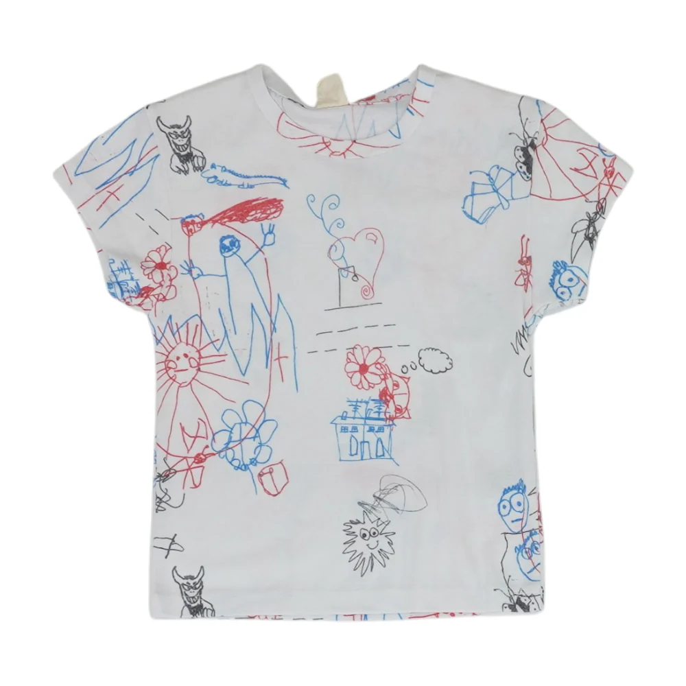White Print T-Shirt