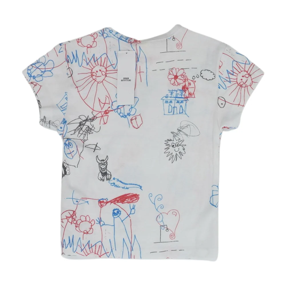 White Print T-Shirt - Image 2