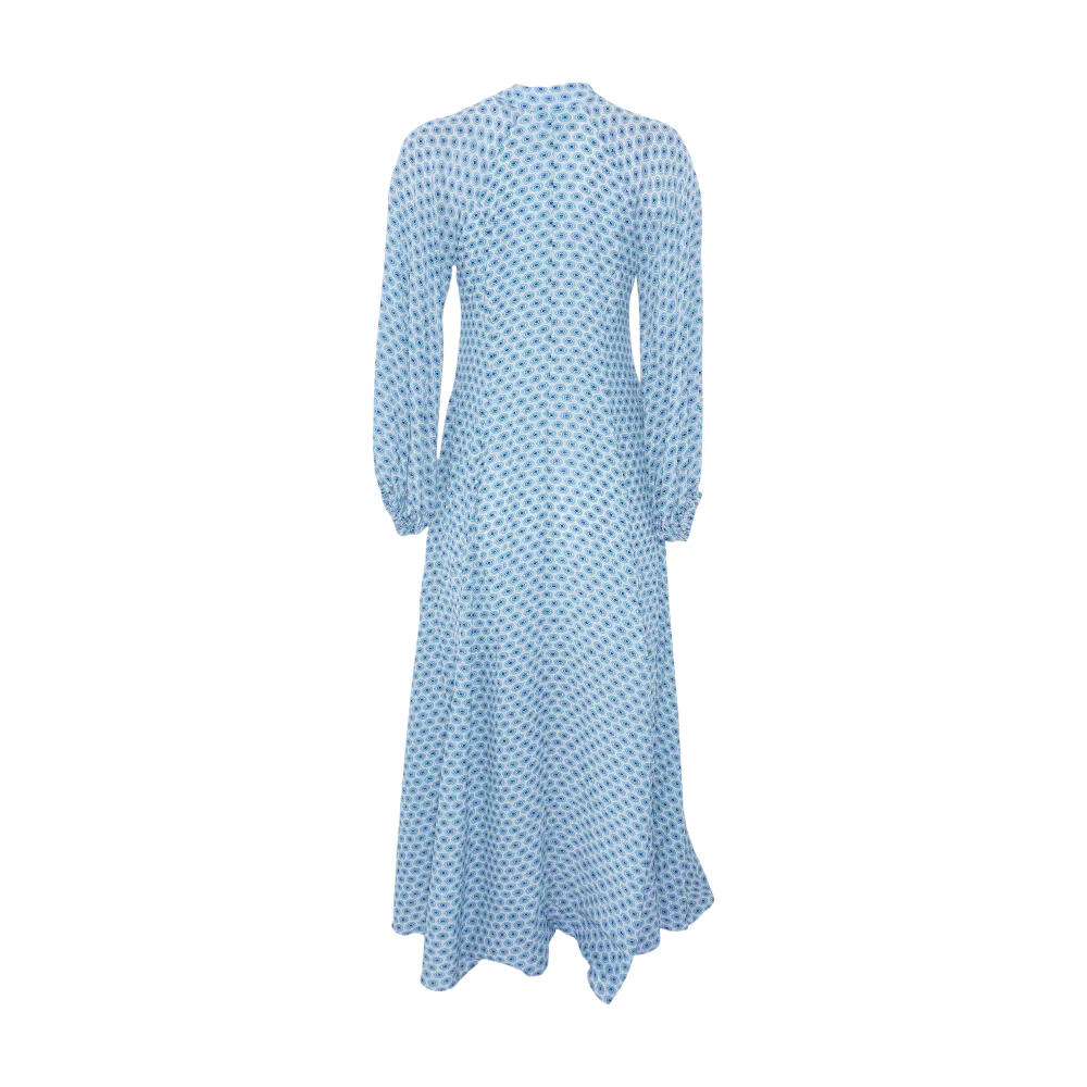 Blue Abstract Maxi Dress - Image 2