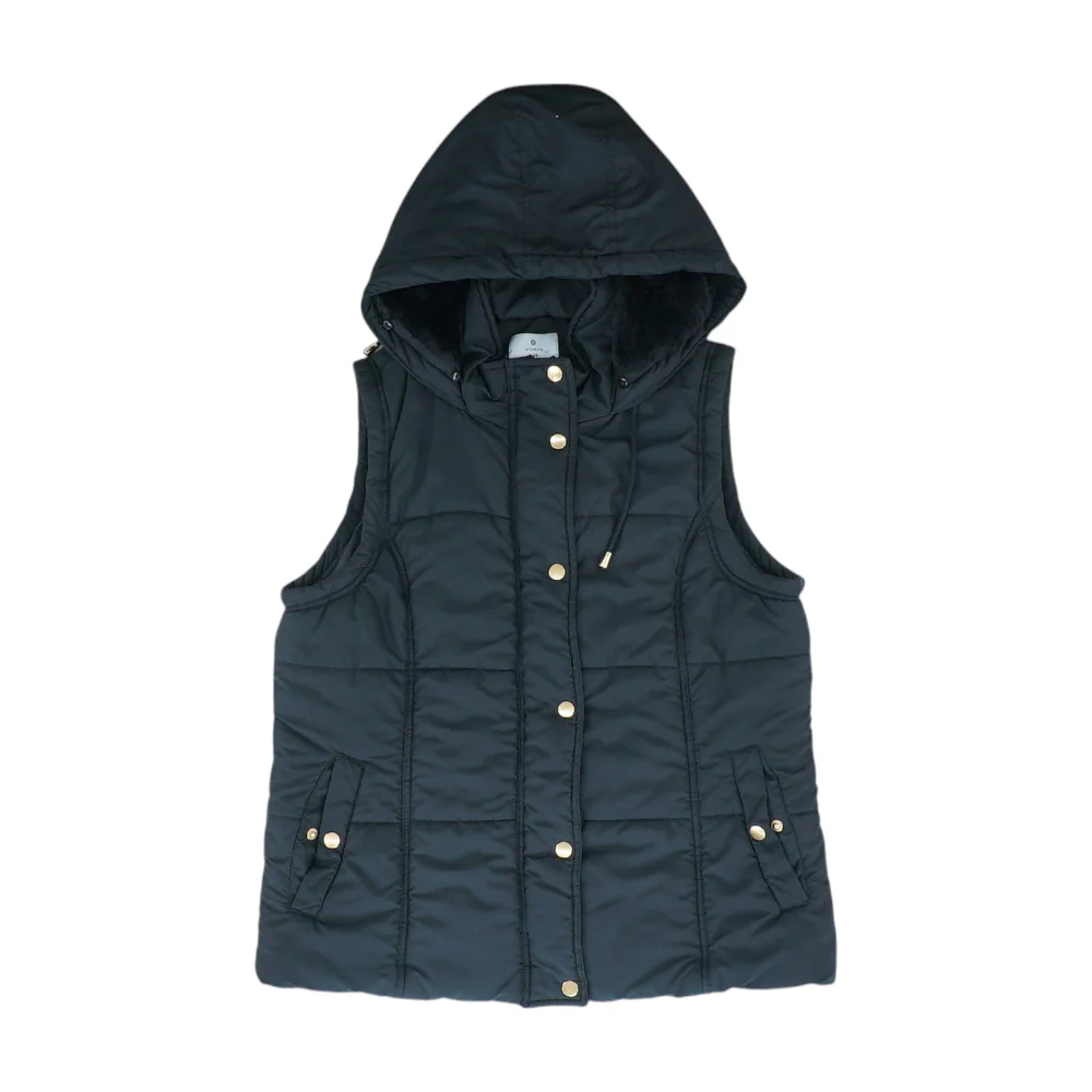 Black Solid Vest
