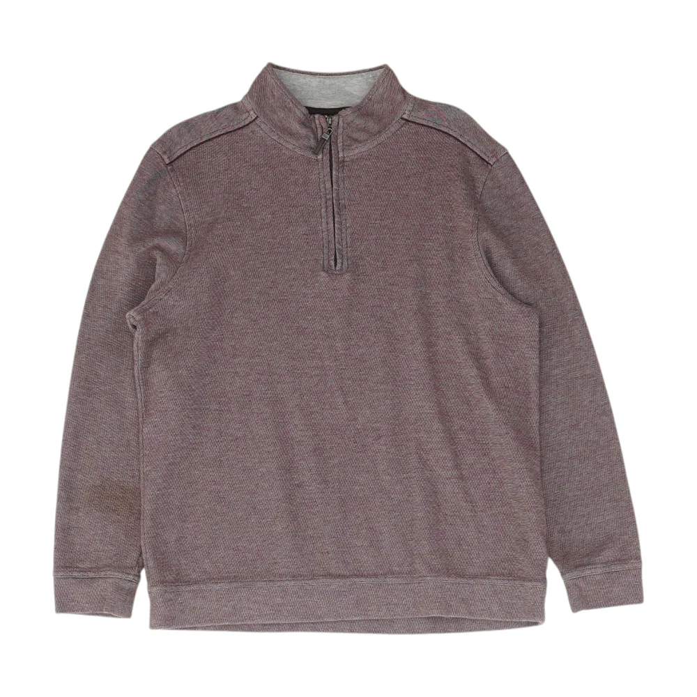 Maroon Solid 1/4 Zip Pullover