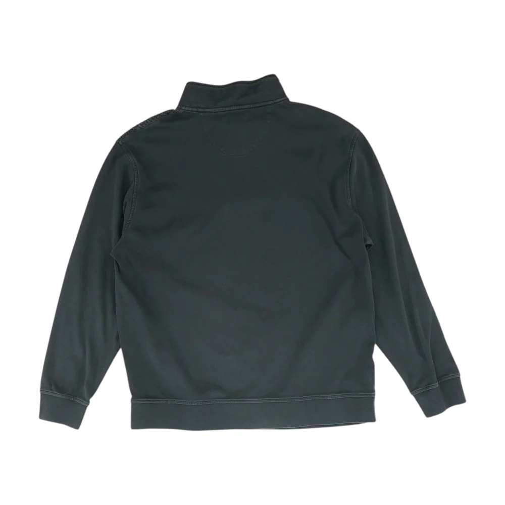 Black Print 1/4 Zip Pullover - Image 2