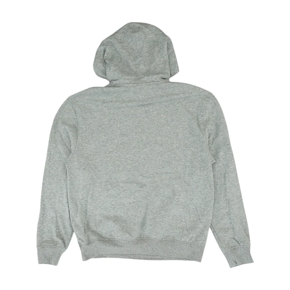Gray Solid Hoodie Pullover - Image 2