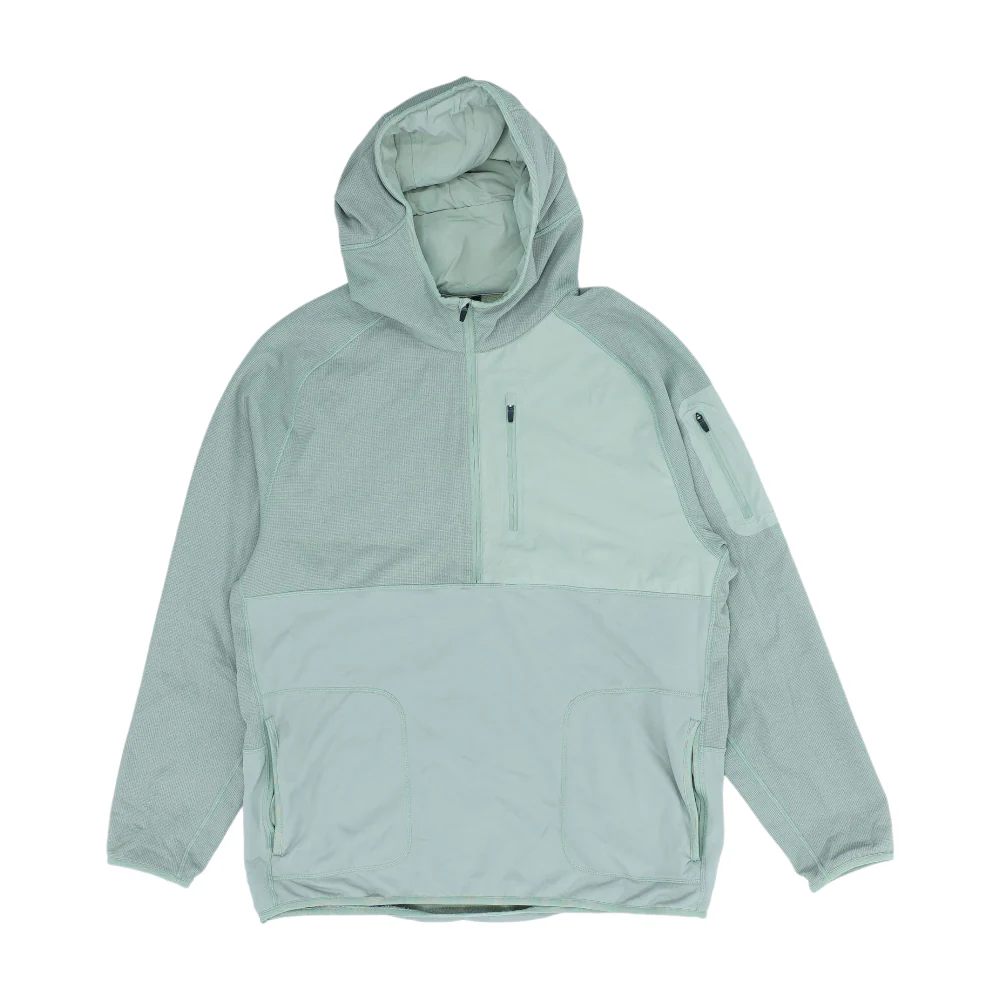 Green Check Hoodie Pullover