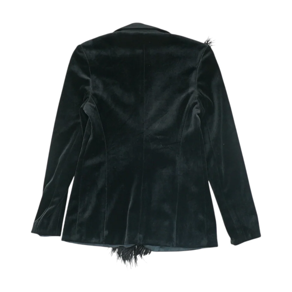 Black Solid Blazer - Image 2