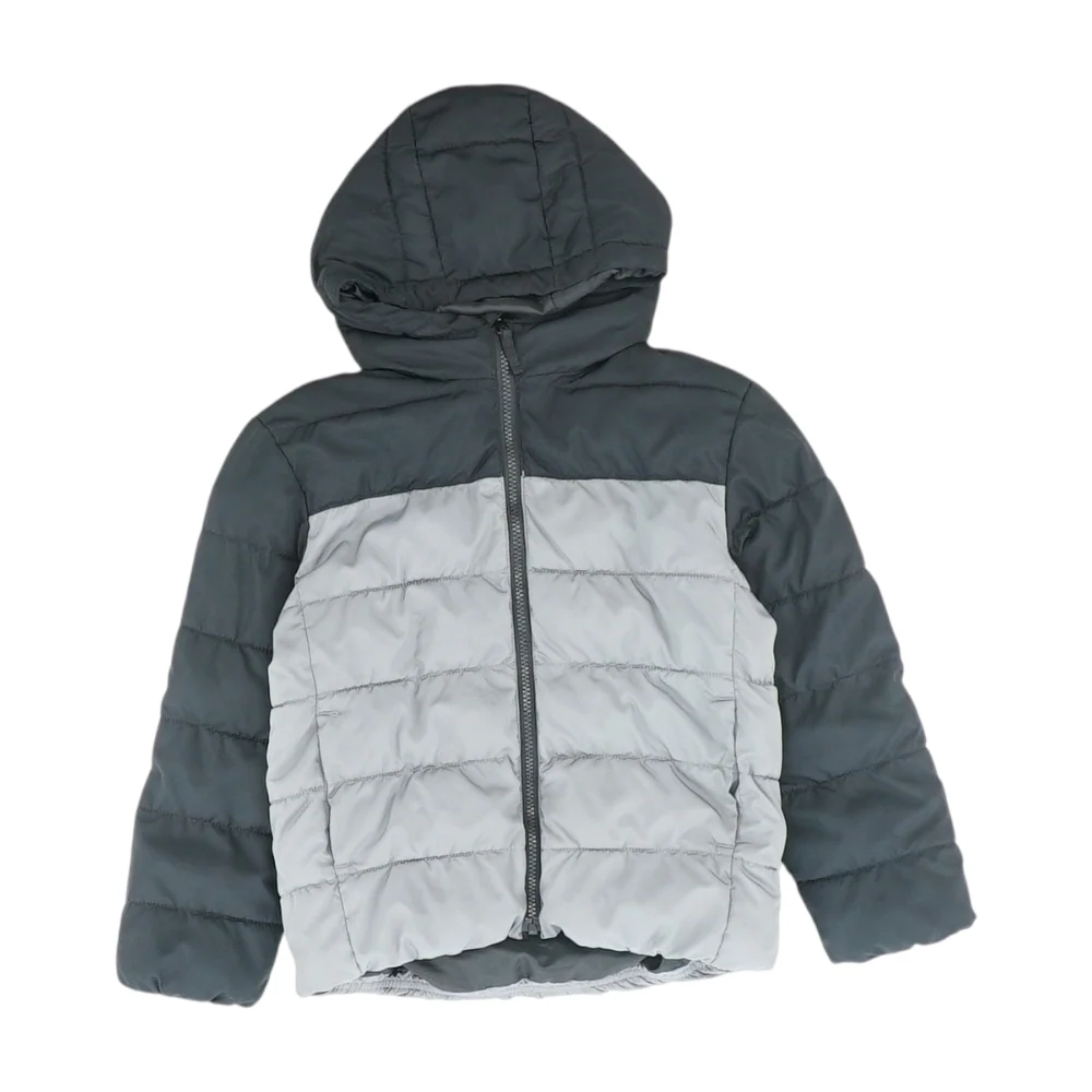 Gray Color Block Jacket