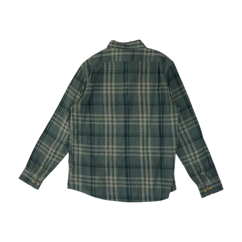 Green Plaid Flannel Pullover - Image 2
