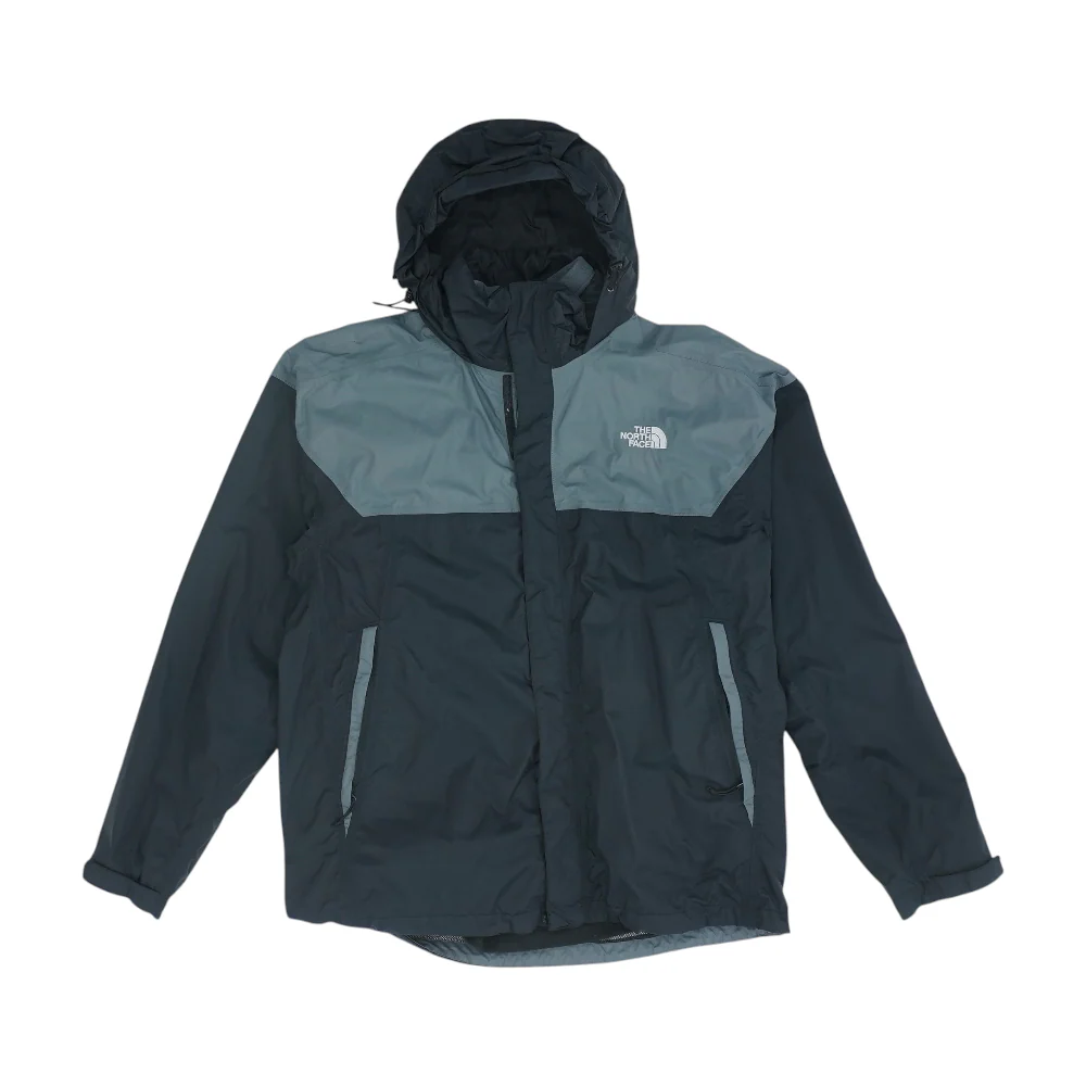 Gray Color Block Rain Jacket
