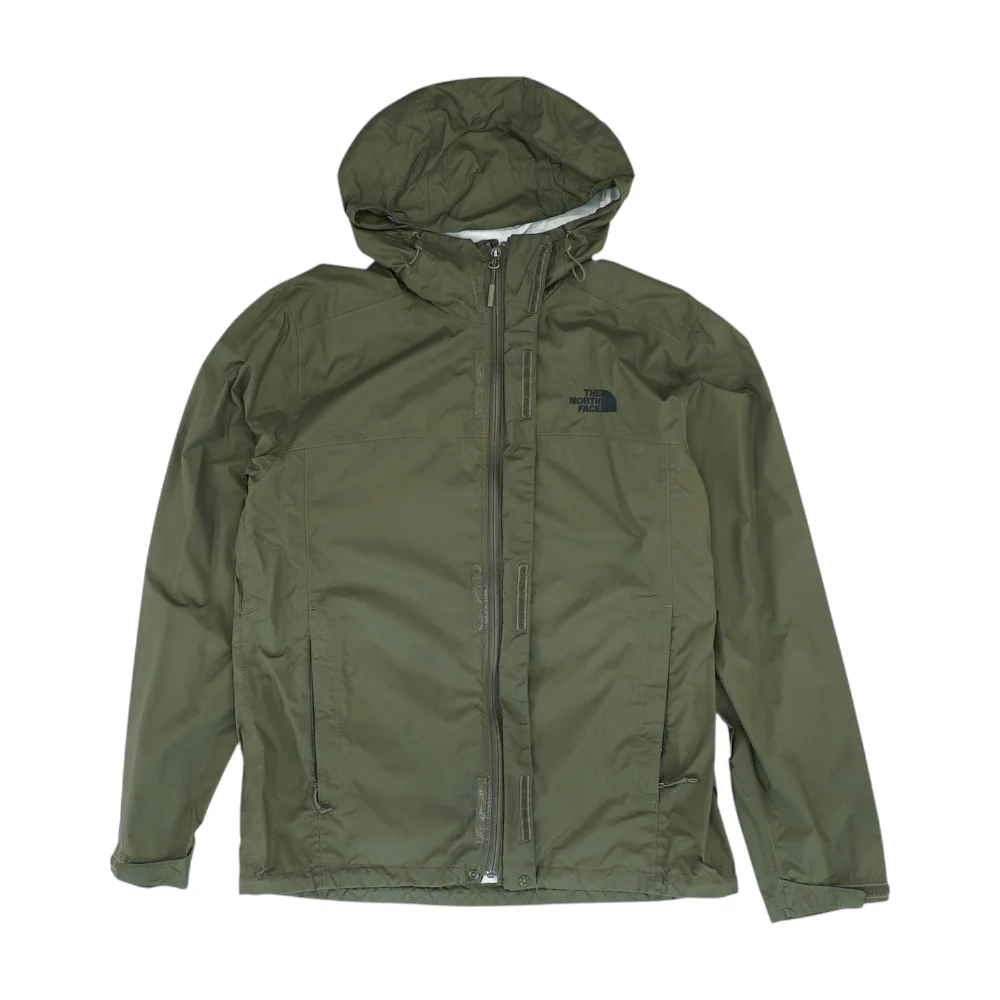 Green Solid Rain Jacket