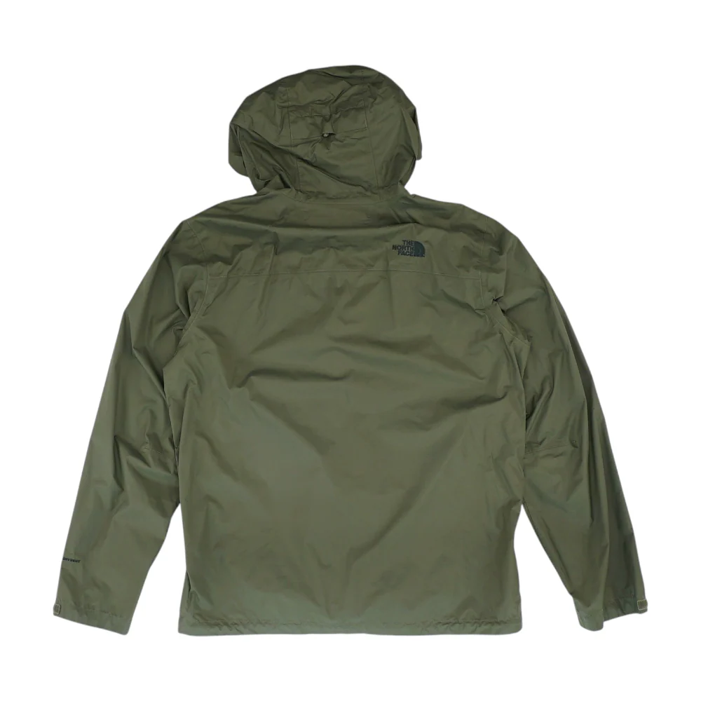 Green Solid Rain Jacket - Image 2