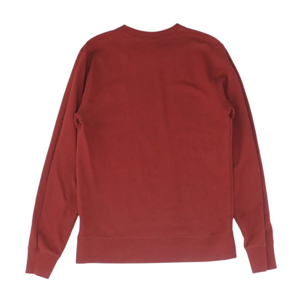 Red Solid Sweatshirt Pullover - Image 2