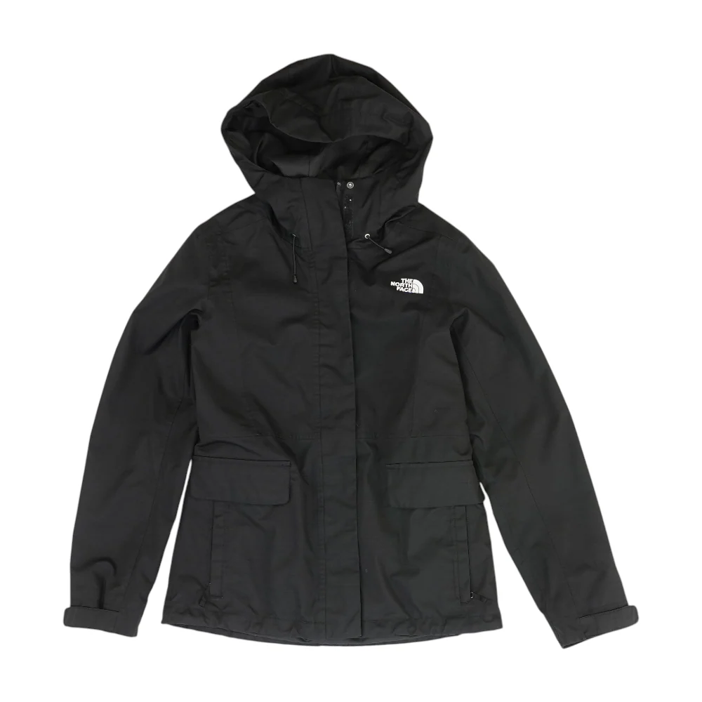 Black Petite Solid Rain Jacket