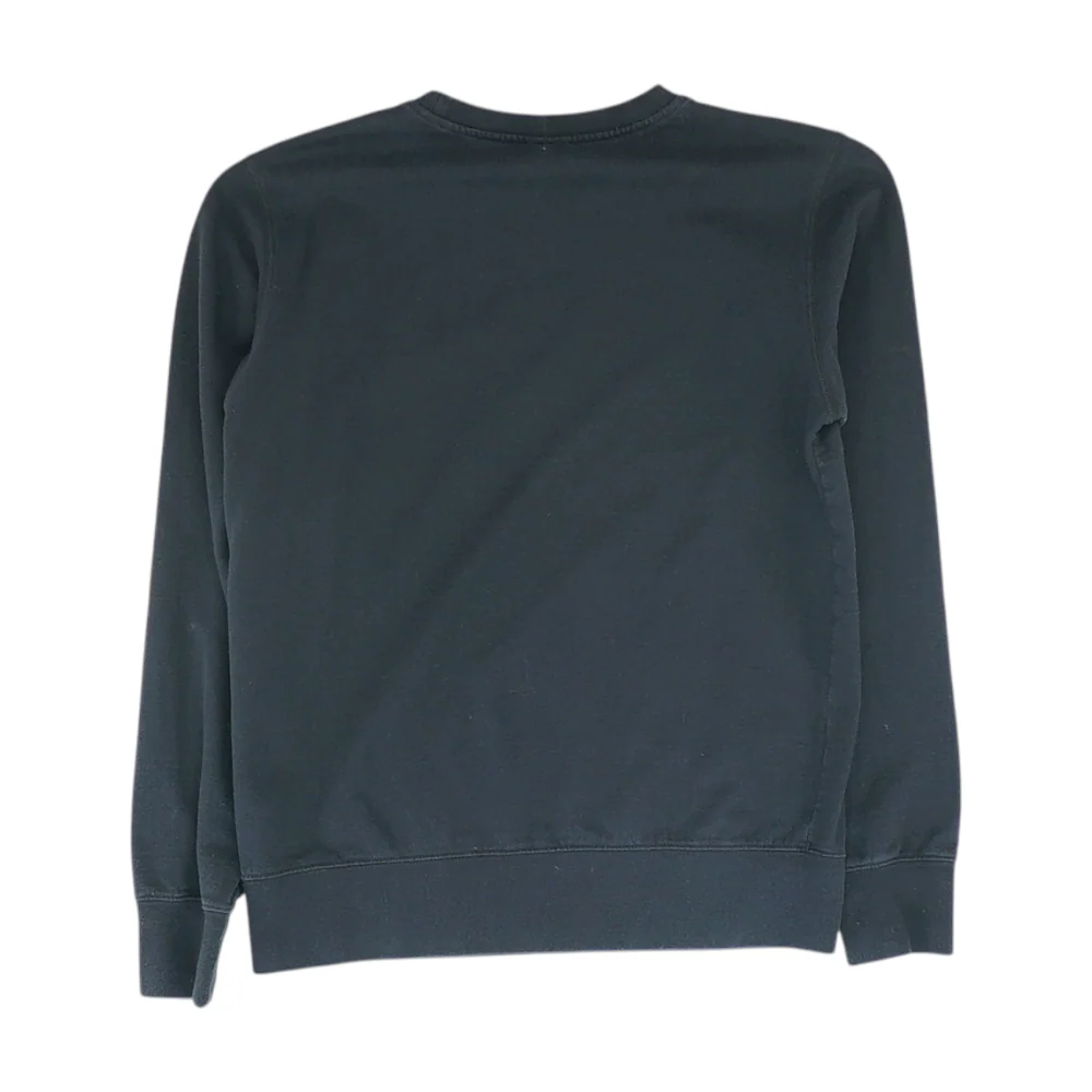 Black Solid Sweatshirt Pullover - Image 2