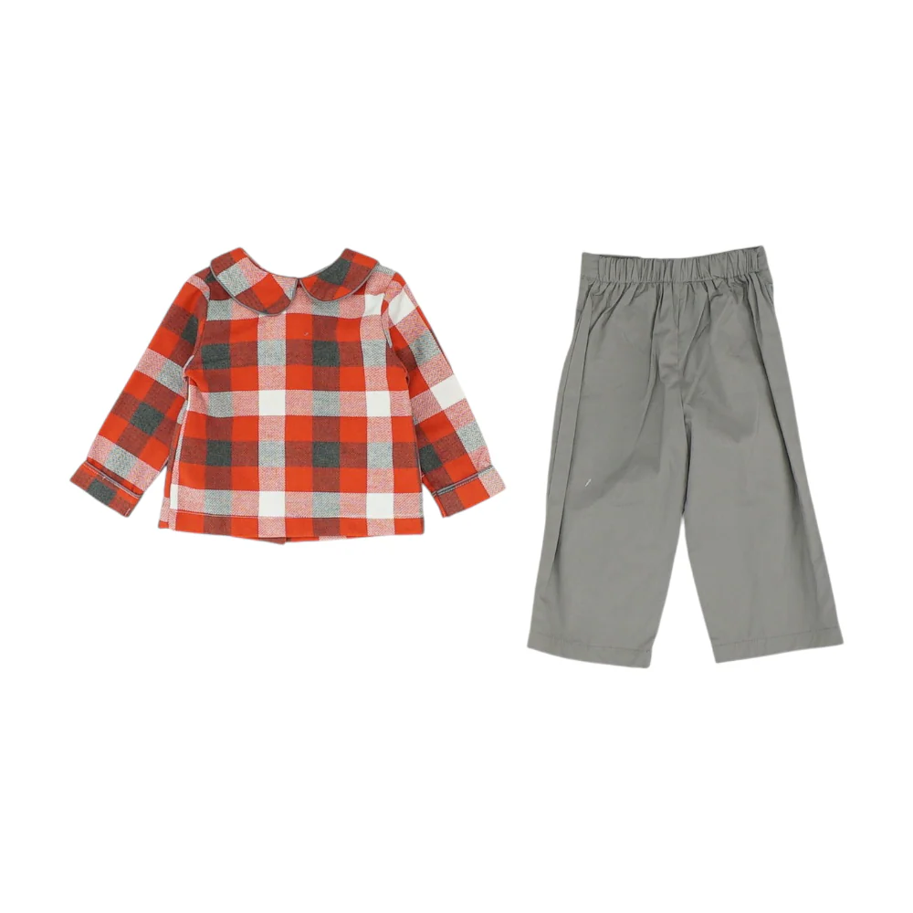 Multi Check Long Sleeve Set - Image 2