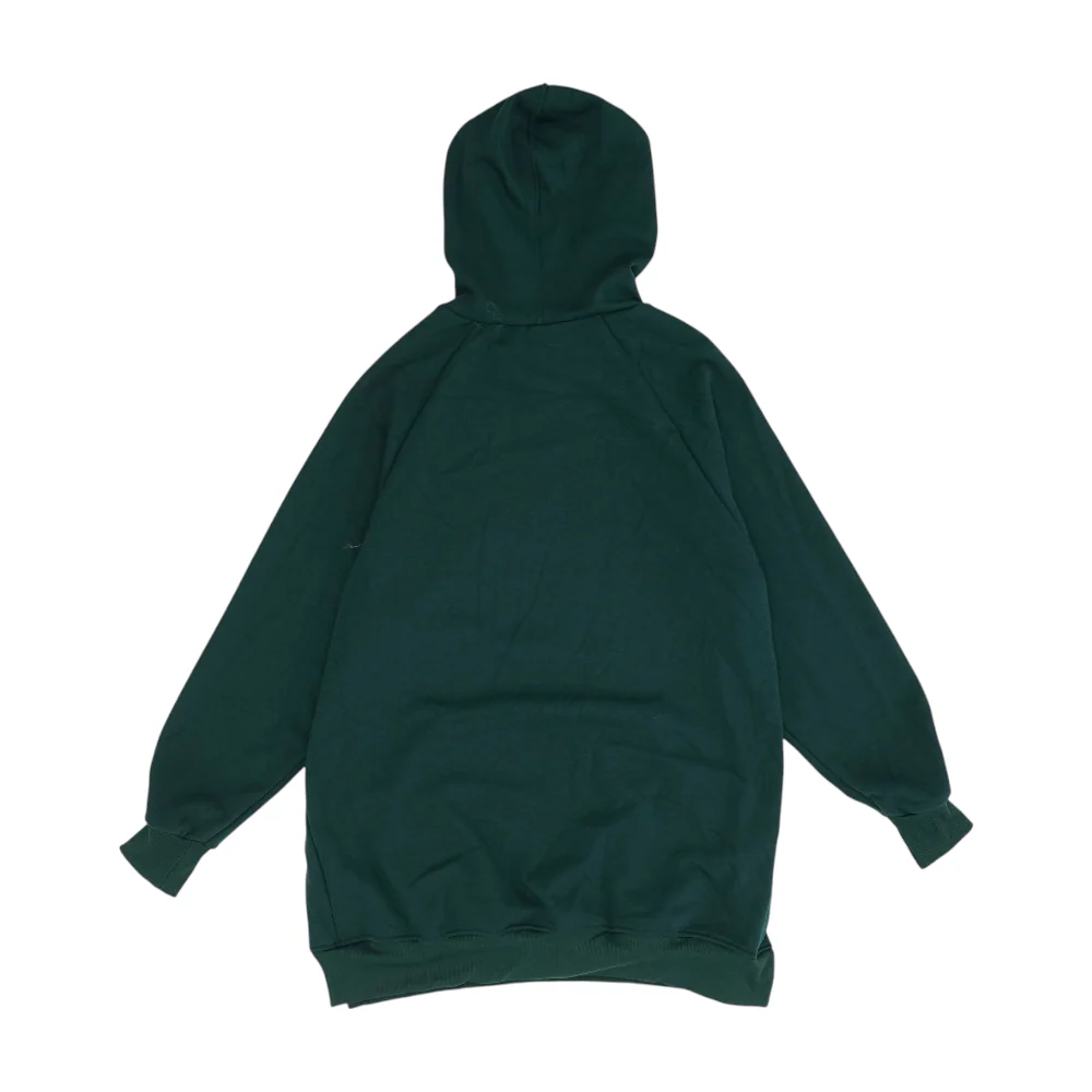 Green Solid Hoodie Pullover - Image 2
