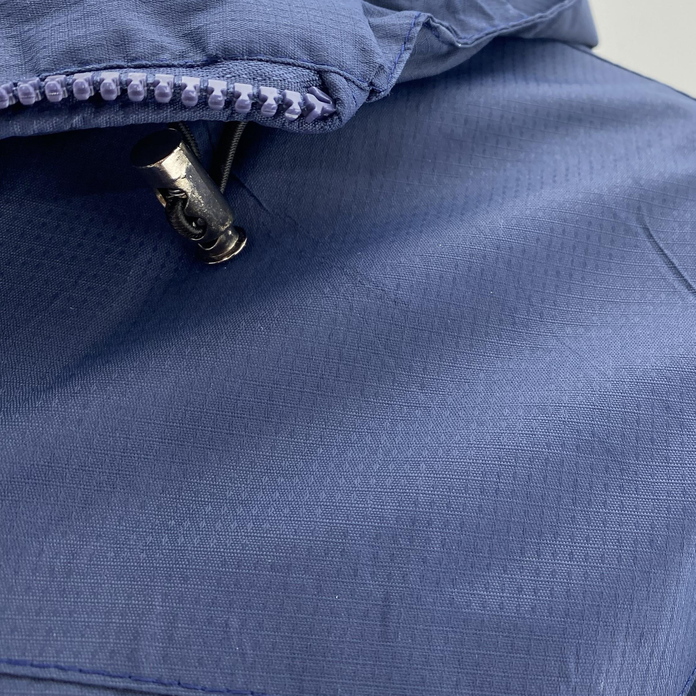Navy Solid Rain Jacket - Image 3