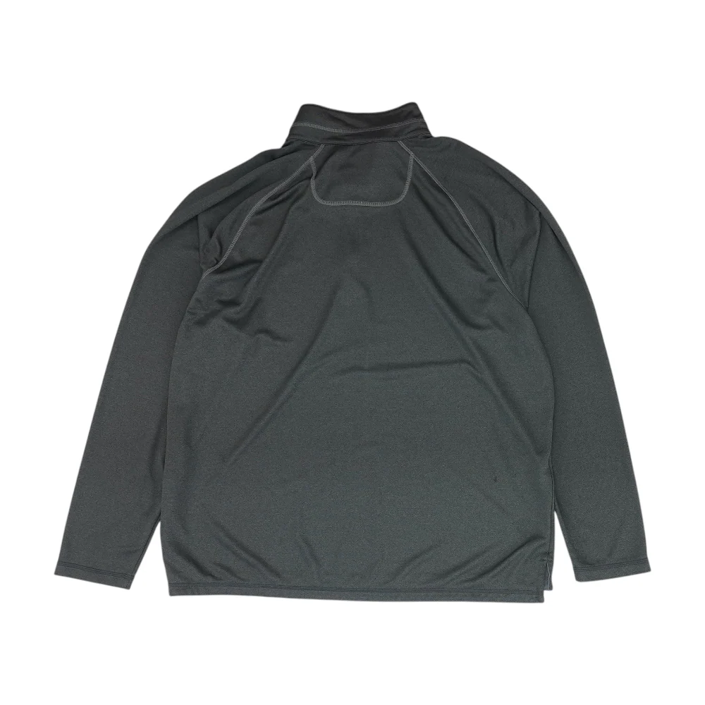Gray Solid 1/4 Zip Pullover - Image 2