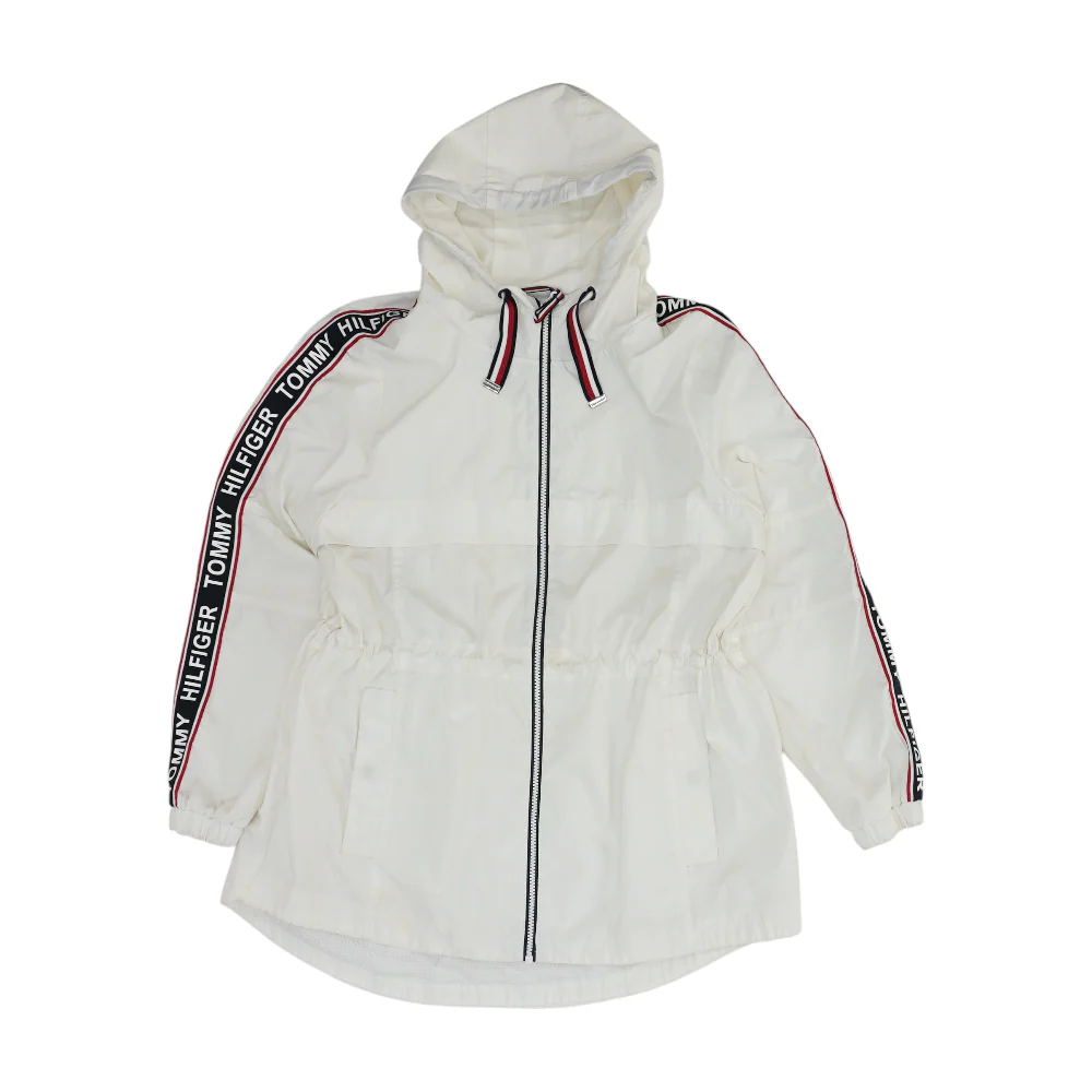 White Solid Rain Jacket