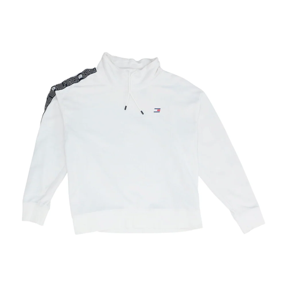 White Solid Hoodie Pullover