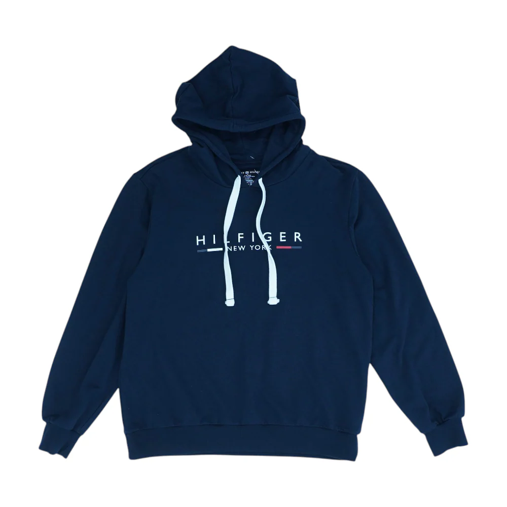 Navy Solid Hoodie Pullover