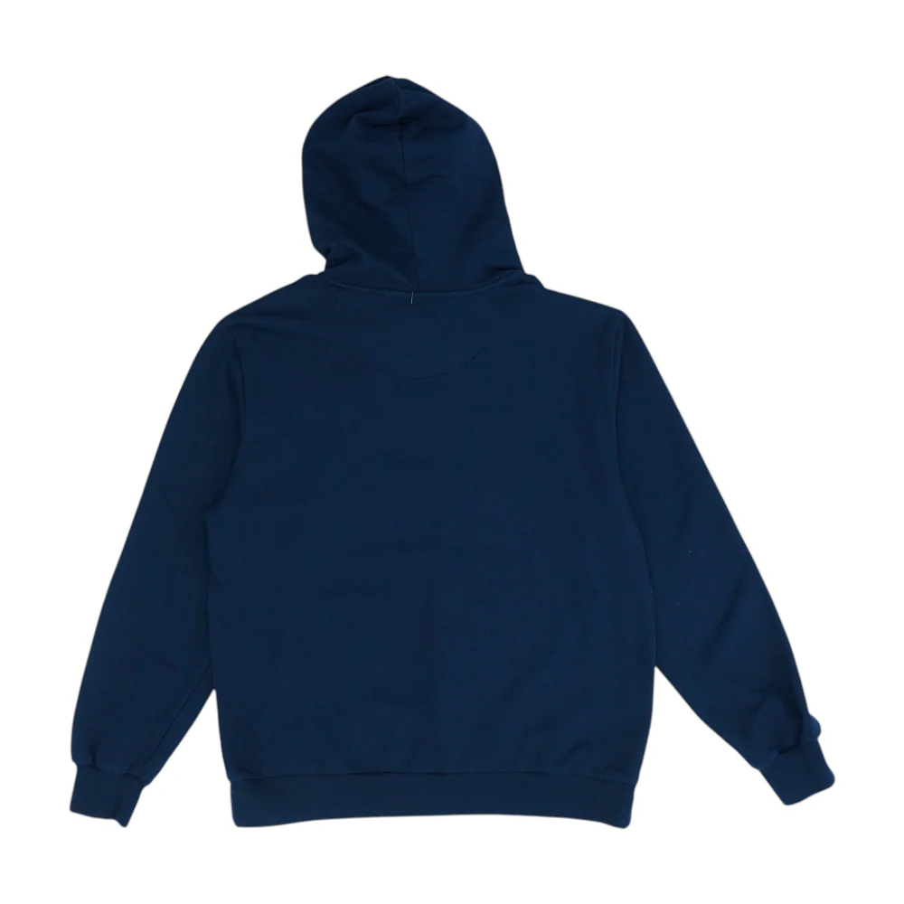 Navy Solid Hoodie Pullover - Image 2