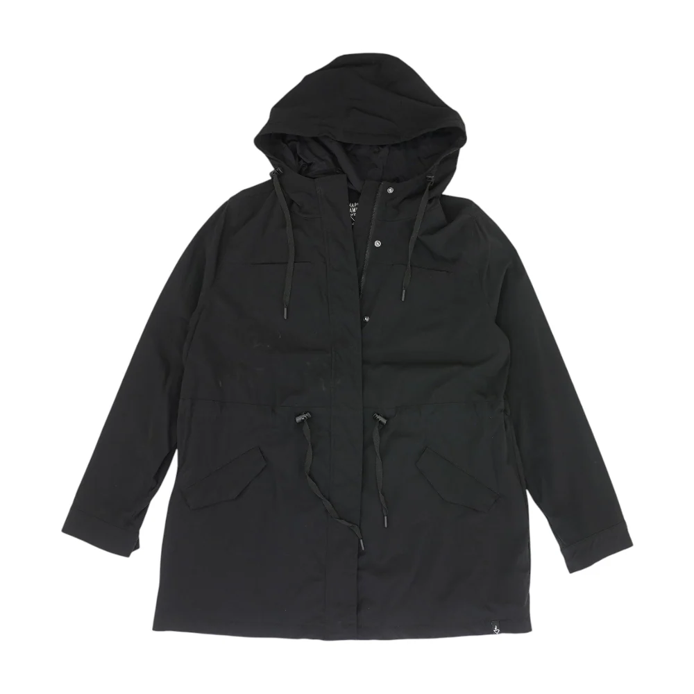 Black Plus Solid Rain Jacket