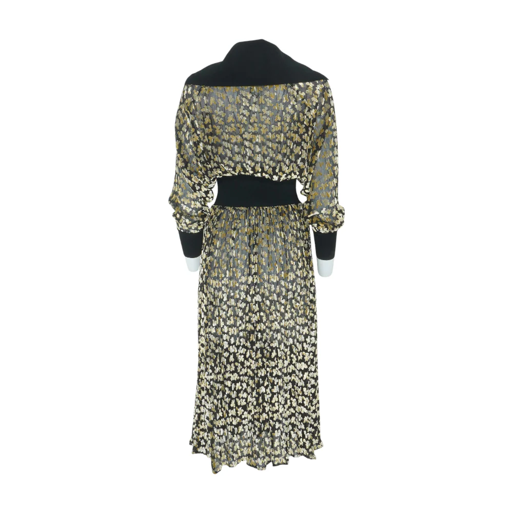 Tan Print Midi Dress - Image 2