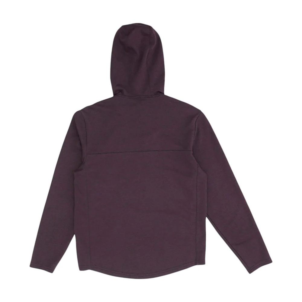 Burgundy Solid Hoodie Pullover - Image 2