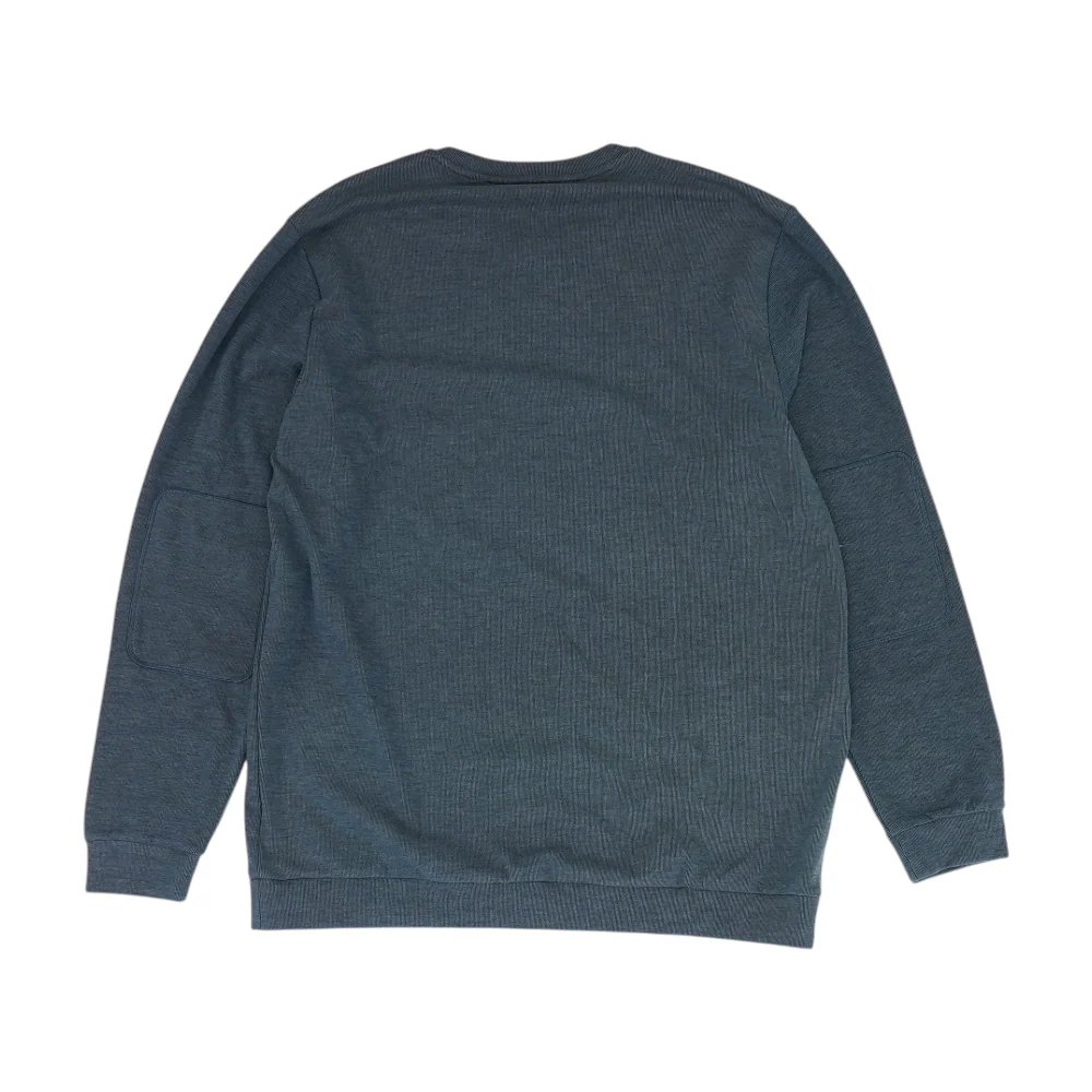 Blue Solid Sweatshirt Pullover - Image 2