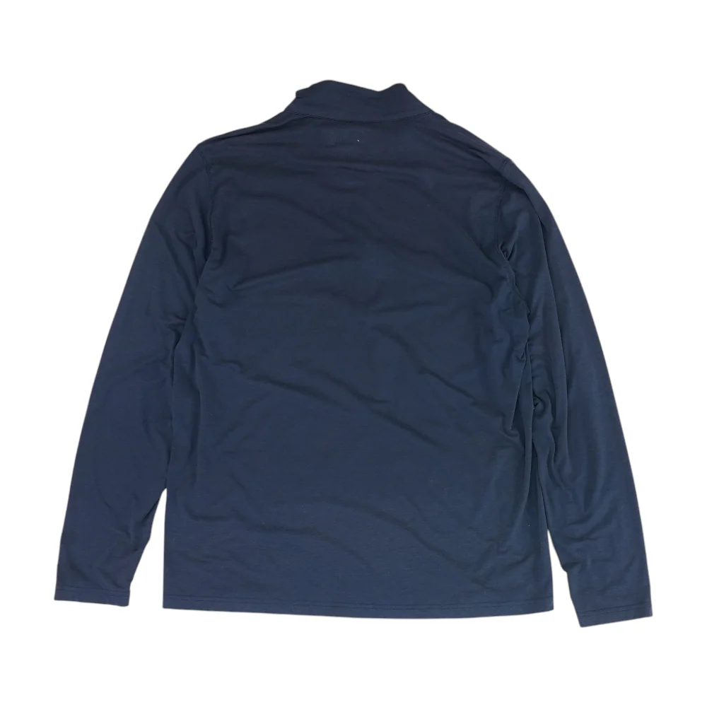 Navy Solid 1/4 Zip Pullover - Image 2