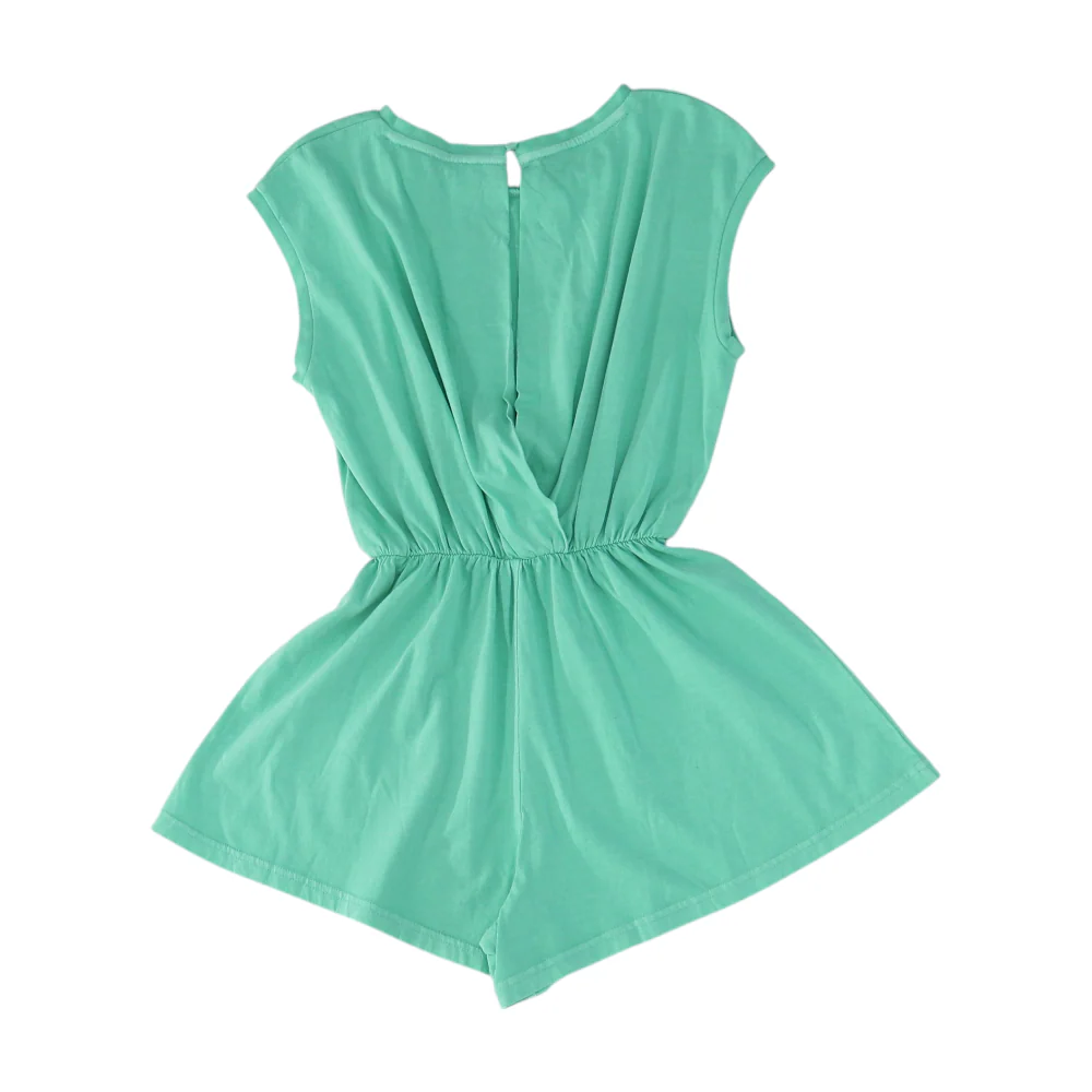Green Short Sleeve One-Piece - Image 2
