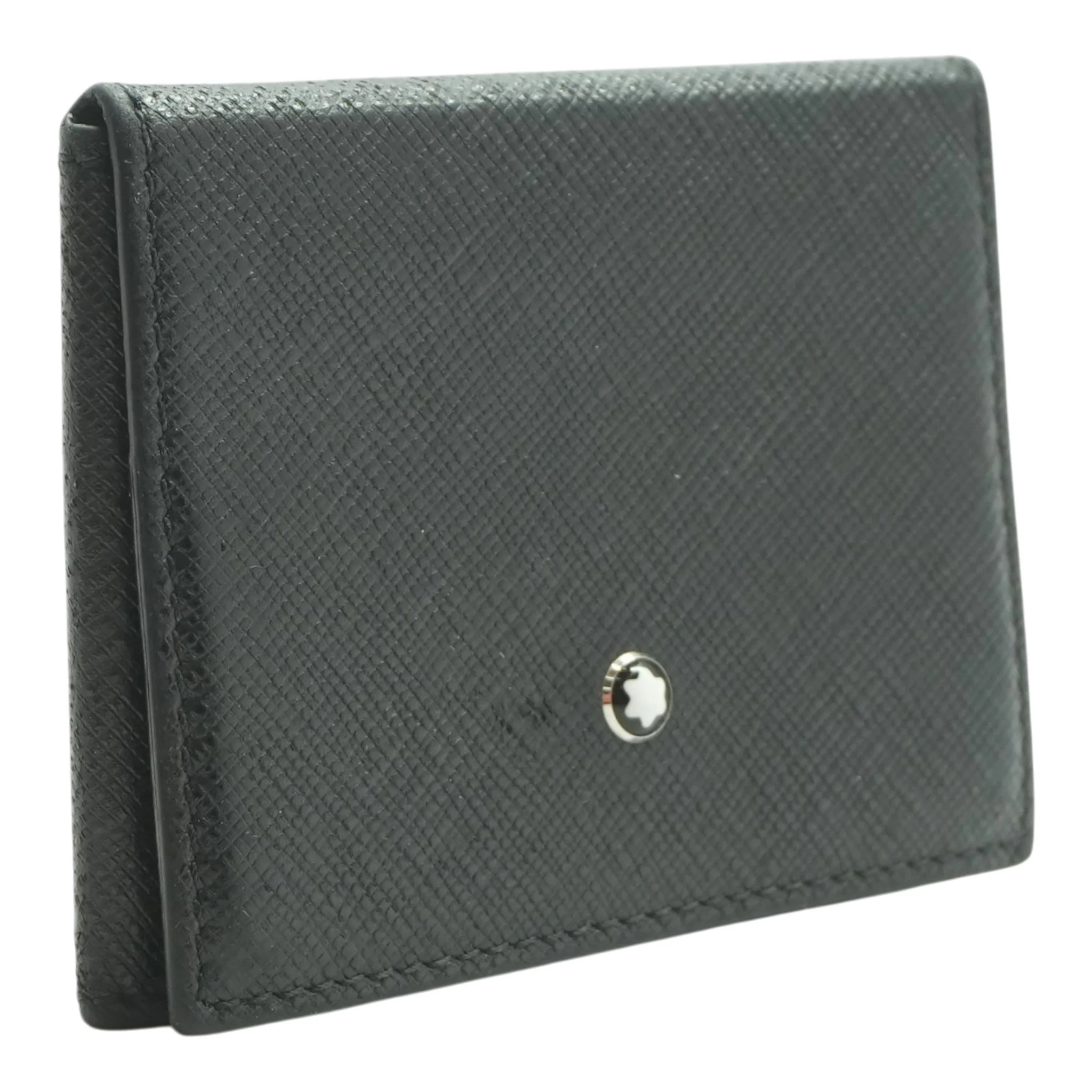 Black Sartorial Trio 4CC Leather Card Holder - Image 3