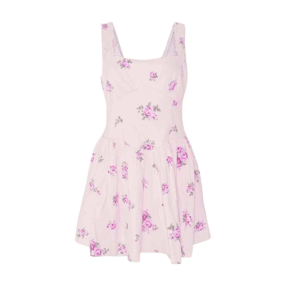 Pink Floral Mini Dress