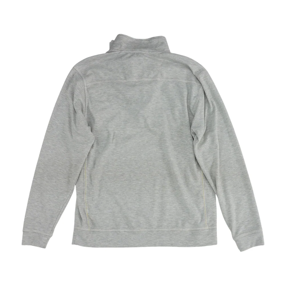 Gray Solid 1/4 Zip Pullover - Image 2