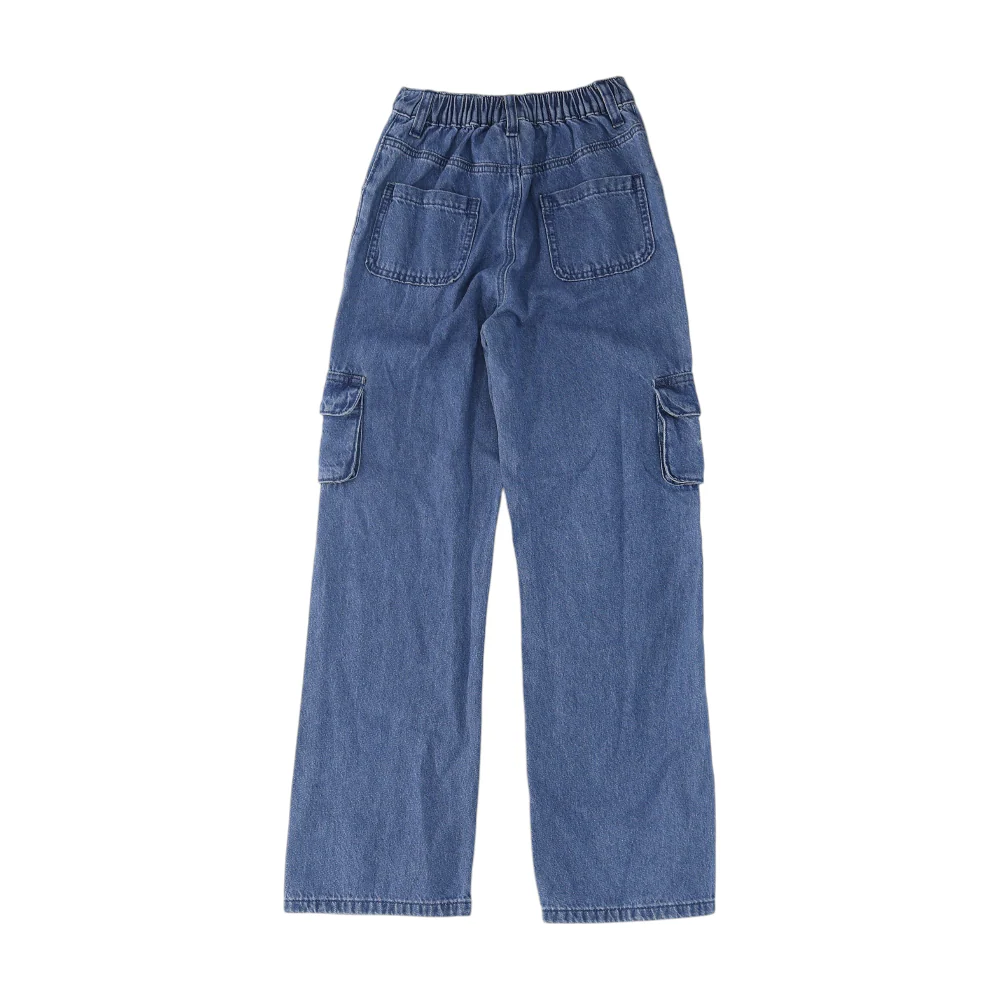 Blue Floral Jeans - Image 2
