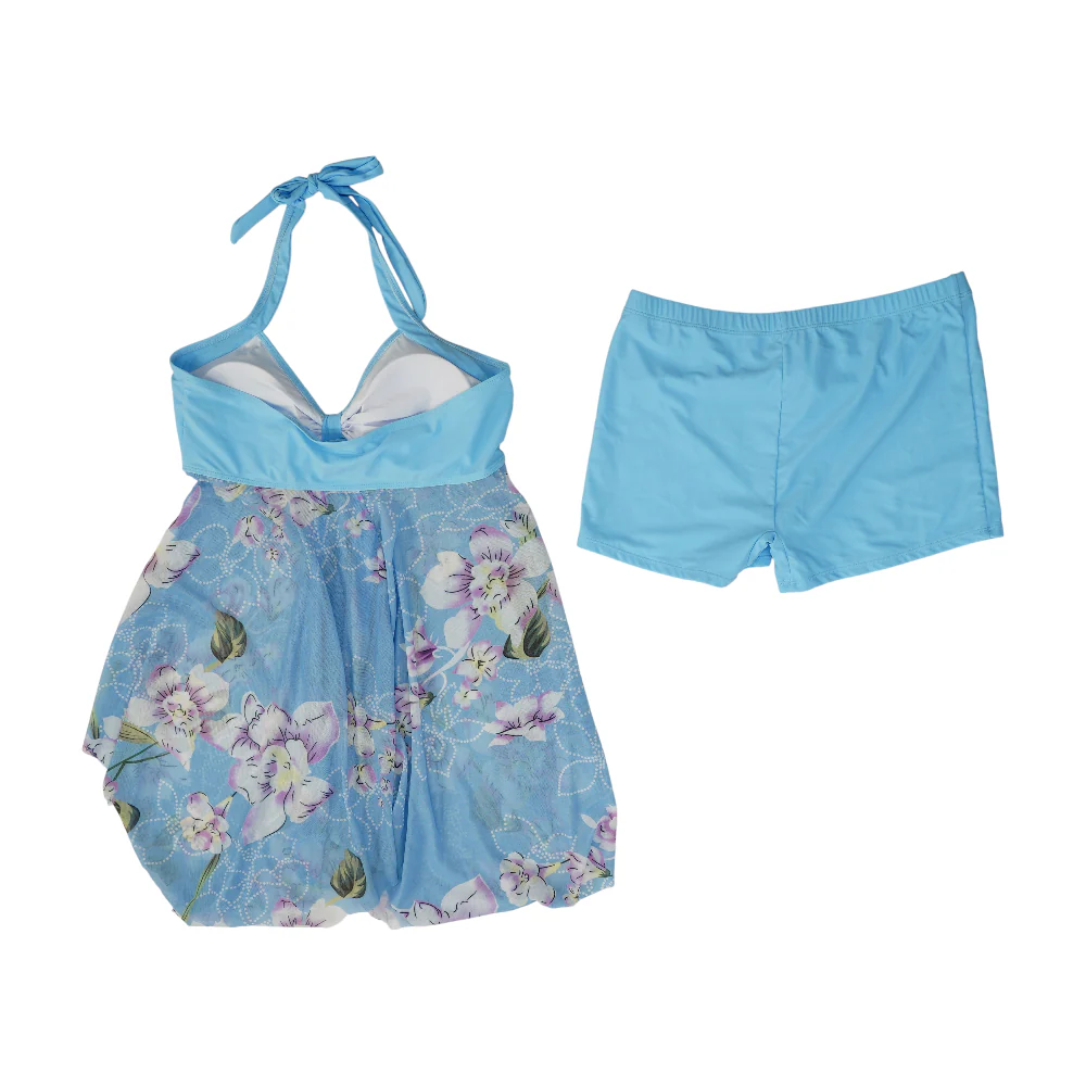 Blue Maternity Floral Two-Piece - Image 2