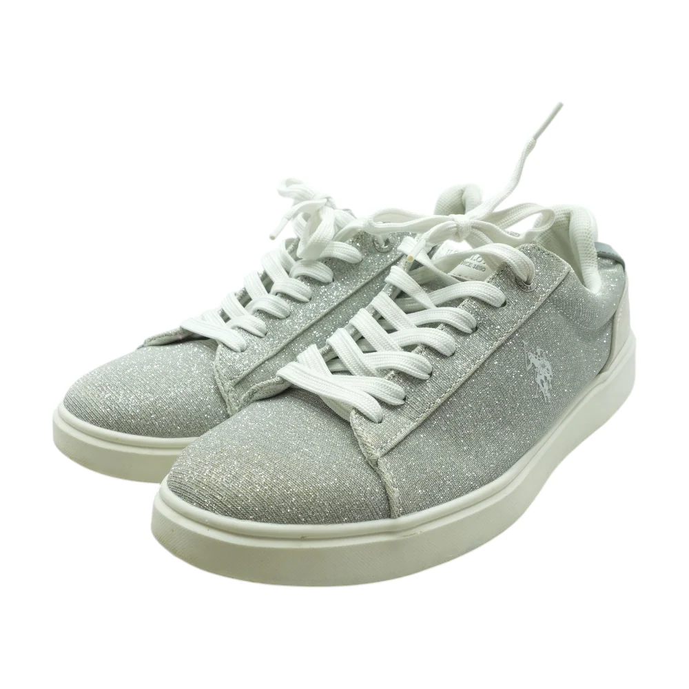 Silver Athletic Shoes