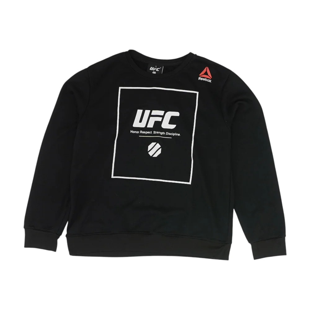 Black Solid Sweatshirt Pullover